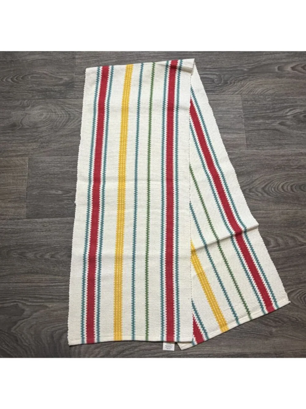 Pioneer Woman Vintage Stripe Woven Cotton Placemats Table Runner Set Multicolor
